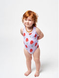 Recycled Nylon Floral Swimsuit Mauve
