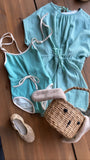 Set of swimsuits belt and dress